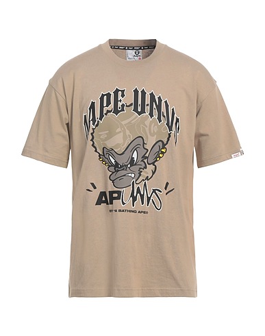 AAPE by A BATHING APE T-shirt Beige 100% Cotton