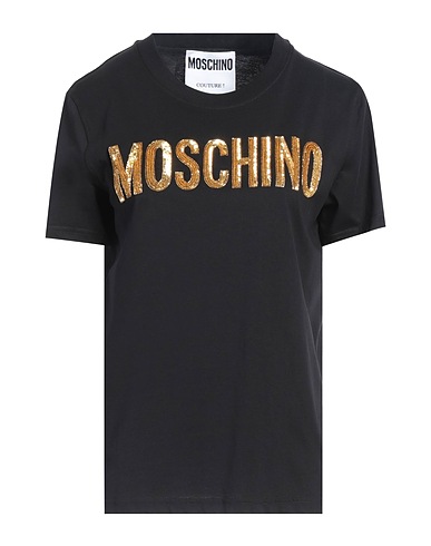 MOSCHINO T-shirt COUTURE Black 100% Organic cotton, PVC - Polyvinyl chloride, Glass