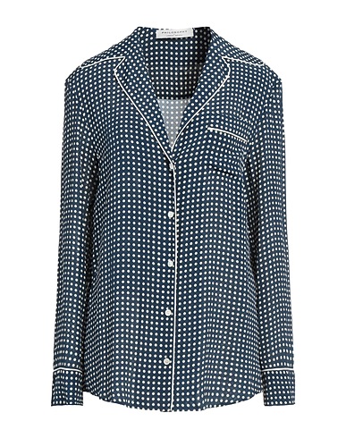 PHILOSOPHY di LORENZO SERAFINI Patterned shirts & blouses Navy Viscose