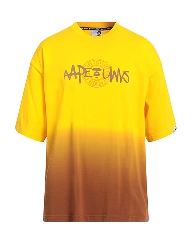 AAPE by A BATHING APE T-shirt Yellow 100% Cotton