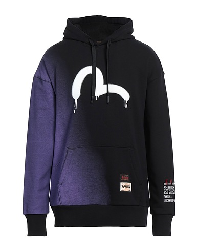 EVISU Hooded track jacket  Black 100% Cotton