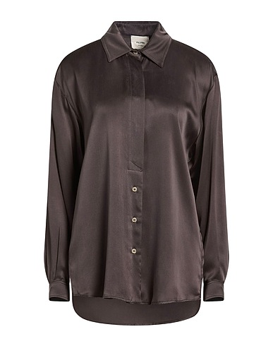 ALYSI Camisas y blusas de seda Café 100% Seda