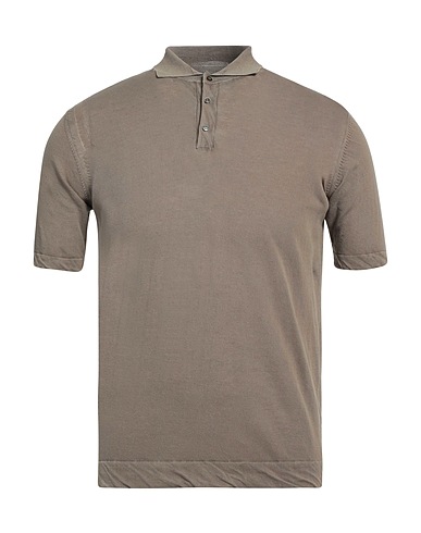 ROSSOPURO Polo shirt Khaki 100% Cotton