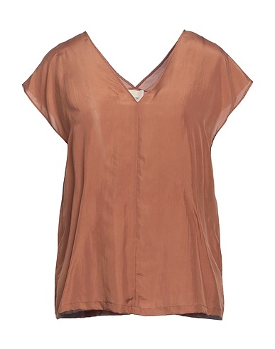 ALYSI Silk top Camel 100% Silk