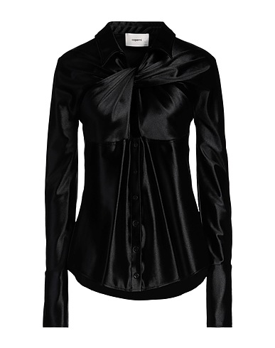 COPERNI Solid color shirts & blouses Black 80% Polyamide, 20% Elastane