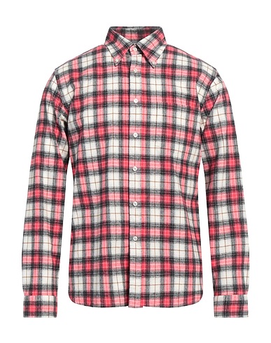 XACUS Checked shirt Red 100% Cotton