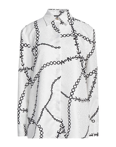 VERSACE JEANS COUTURE Patterned shirts & blouses White 100% Polyester