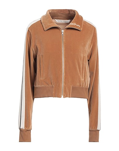 PALM ANGELS Sweatshirt Camel 80% Cotton, 18% Polyamide, 2% Elastane, Polyester