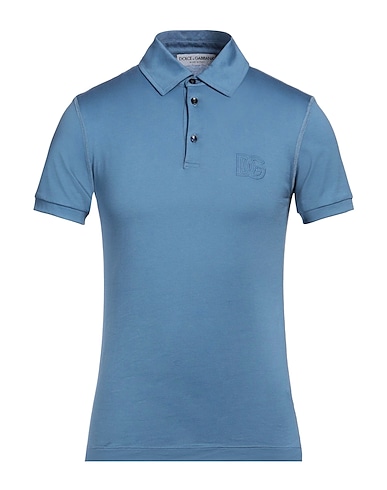DOLCE&GABBANA Poloshirt Hellblau 100% Baumwolle