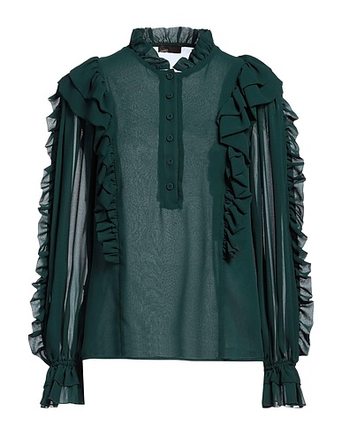 OLLA PARÉG Top Dark green 100% Polyester