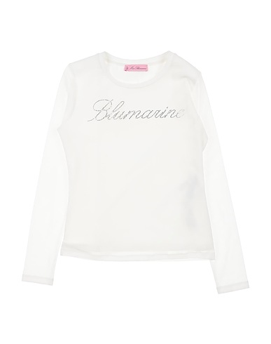 MISS BLUMARINE T-shirt White 100% Polyamide, Cotton, Elastane