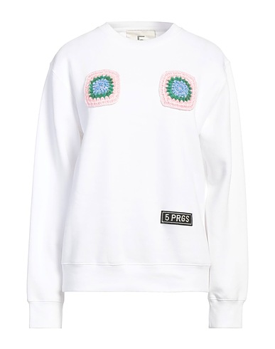5 PROGRESS Sweatshirt Weiß 80% Baumwolle, 20% Polyester