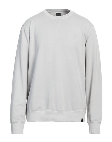 DUNO Sweatshirt Light grey 95% Cotton, 5% Elastane