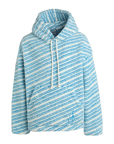 JW ANDERSON Hooded track jacket  White 76% Polyester, 14% Acrylic, 10% Wool