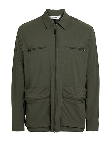 RAINS Jacket Military green 96% Nylon, 4% Elastane