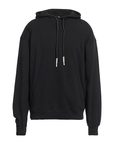 44 LABEL GROUP Hooded track jacket  Black 100% Cotton