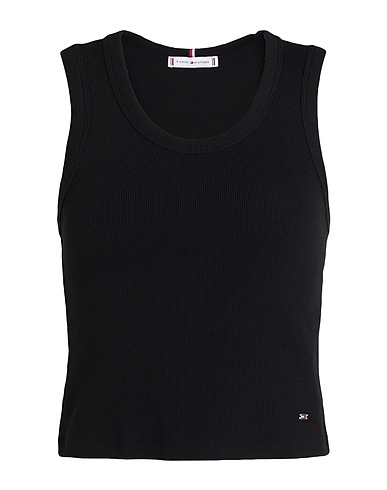TOMMY HILFIGER Canotta Nero 96% Cotone, 4% Elastan