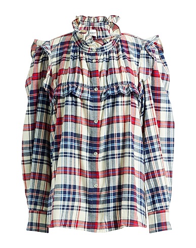MARANT ÉTOILE Checked shirt Navy 100% Cotton