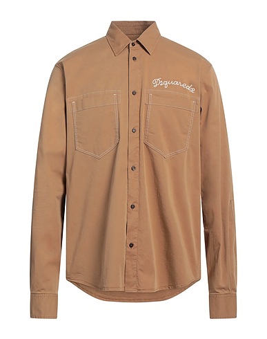 DSQUARED2 Camicie Cammello 97% Cotone, 3% Elastan