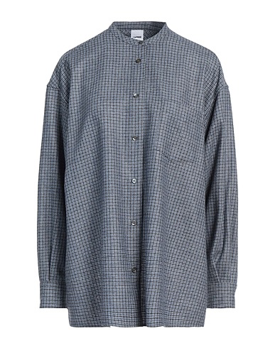 ASPESI Patterned shirts & blouses Azure 62% Virgin Wool, 19% Acrylic, 16% Polyamide, 3% Cashmere