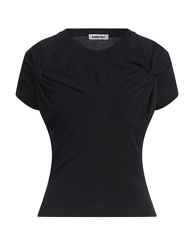 AMBUSH Basic T-shirt Black 93% Viscose, 7% Polyamide