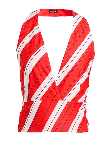 KITON Top Red 73% Cotton, 27% Silk