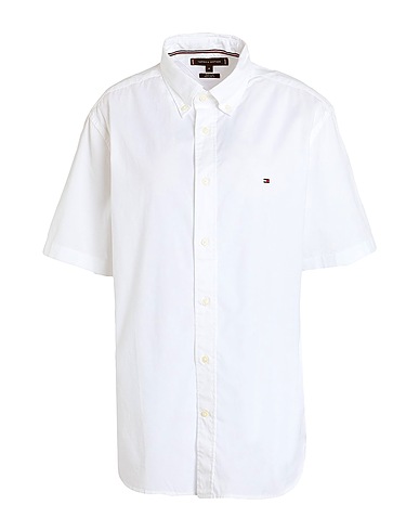 TOMMY HILFIGER Chemise de couleur unie 100% Coton