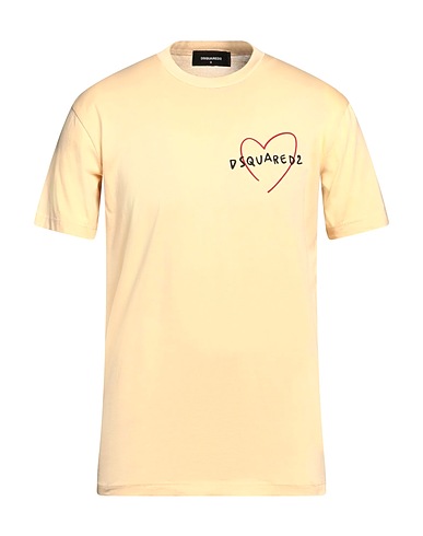 DSQUARED2 T-shirt Pastel yellow 100% Cotton