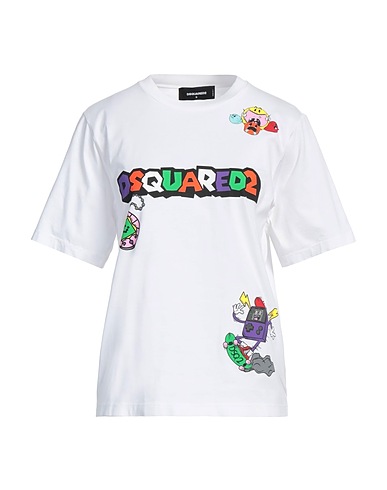 DSQUARED2 T-shirt Bianco 100% Cotone