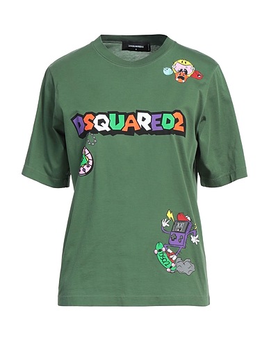 DSQUARED2 T-shirt Green 100% Cotton
