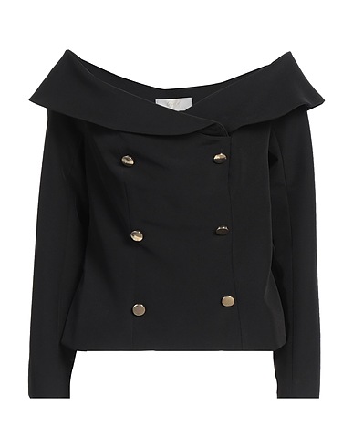 KOCCA Off-the-shoulder top Black 89% Polyester, 11% Elastane