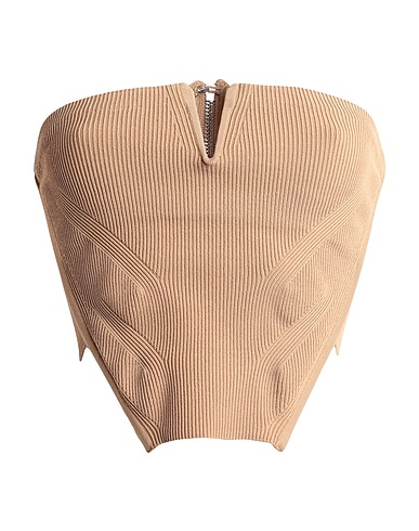 DION LEE Top Camel 65% Viscose, 34% Nylon, 1% Elastane
