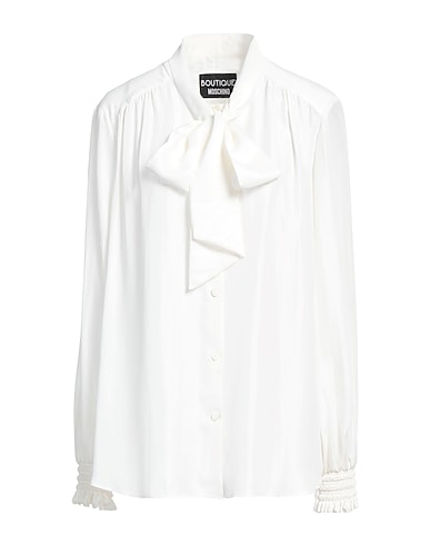 BOUTIQUE MOSCHINO Solid colour shirts & blouses 74% Acetate, 26% Silk