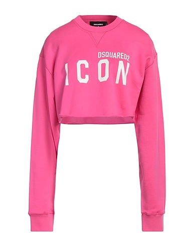 DSQUARED2 Sweatshirt Fuchsia 100% Cotton, Elastane