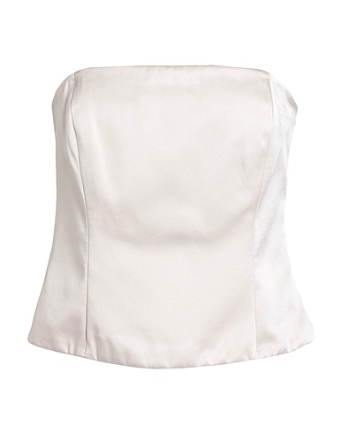 BRUNELLO CUCINELLI Top Beige 61% Acetate, 39% Viscose