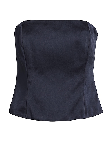 BRUNELLO CUCINELLI Top Midnight blue 61% Acetate, 39% Viscose