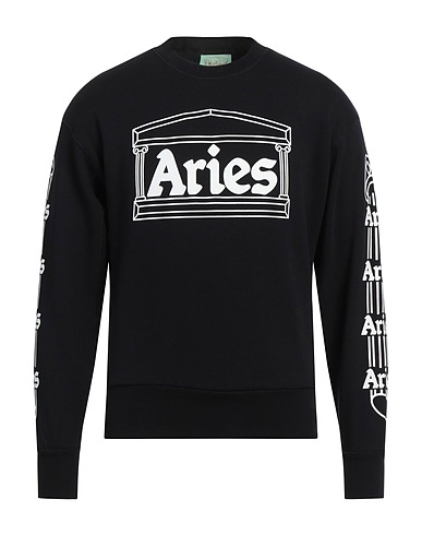 ARIES Sweatshirt Black 100% Cotton