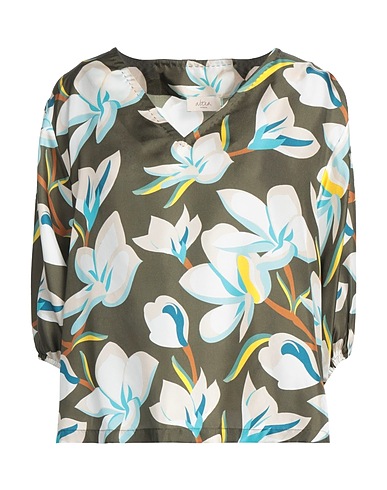 ALTEA Silk top Military green 100% Silk