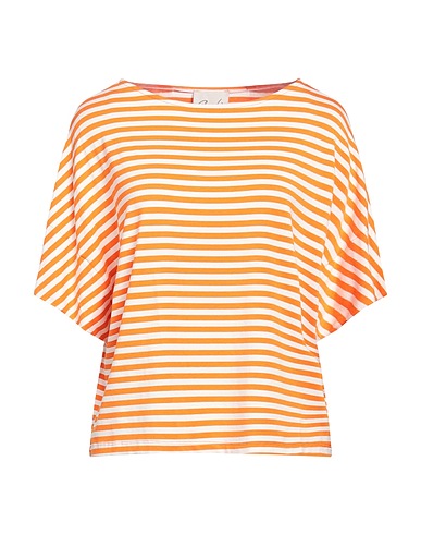 CROCHÈ T-shirt Orange 95% Viscose, 5% Elastane