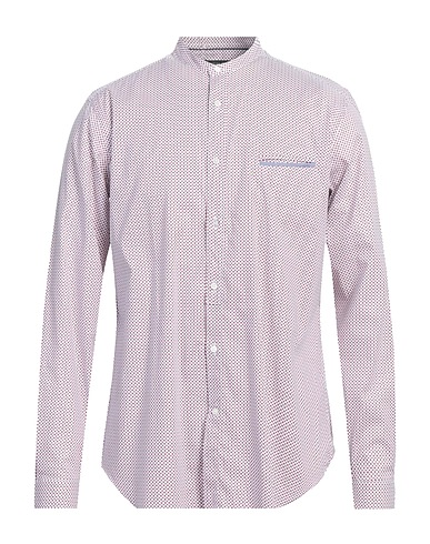 THOMAS REED Patterned shirt White 100% Cotton