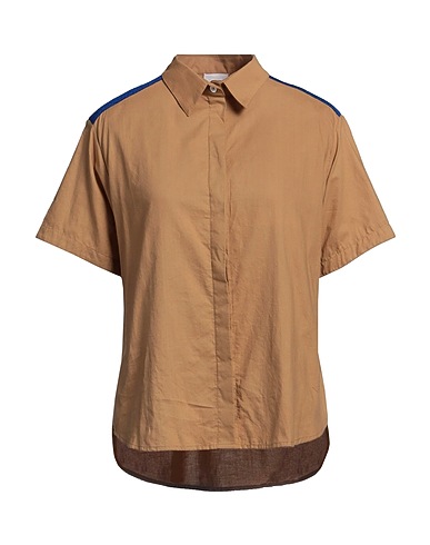 KILOMETRE PARIS Shirts Camel 100% Cotton