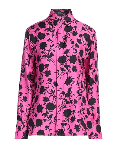VERSACE Floral shirts & blouses Fuchsia 100% Silk
