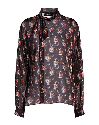 DSQUARED2 Camicie  e bluse fantasia Testa di moro 100% Poliestere