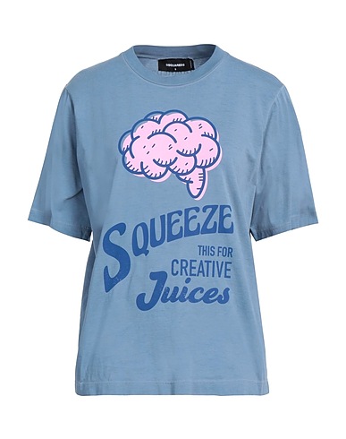 DSQUARED2 T-shirt Pastel blue 100% Cotton