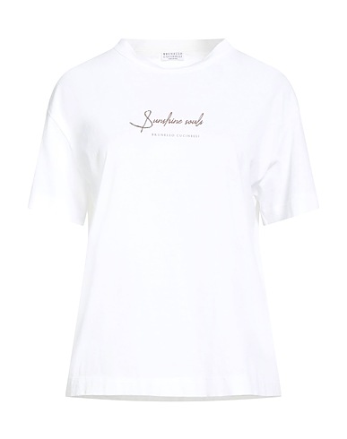 BRUNELLO CUCINELLI Camiseta Blanco 100% Algodón