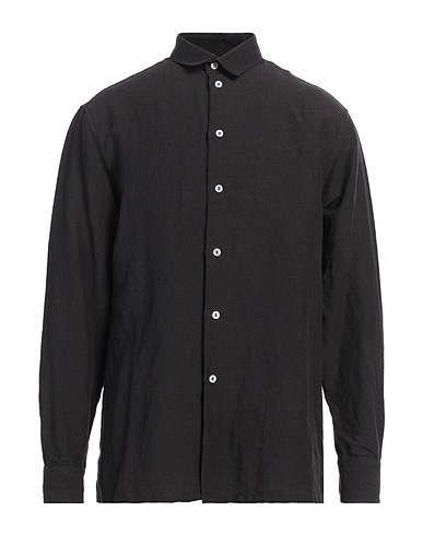 SABATO RUSSO Linen shirt Black 100% Linen