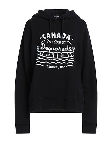 DSQUARED2 Hooded sweatshirt Black 100% Cotton