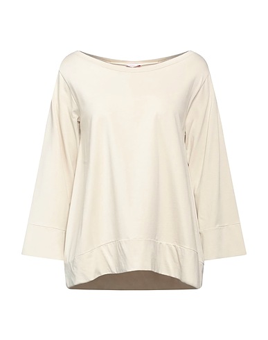 ROSSOPURO Basic T-Shirt Beige 96% Cotton, 4% Elastane