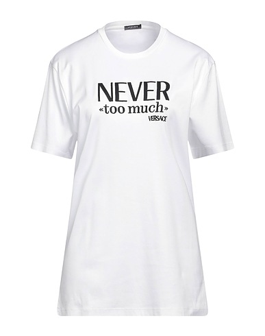 VERSACE T-shirt White 100% Cotton, Polyester