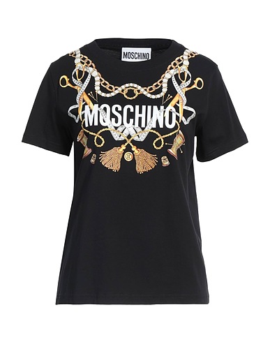 MOSCHINO Ｔシャツ ブラック コットン 100%